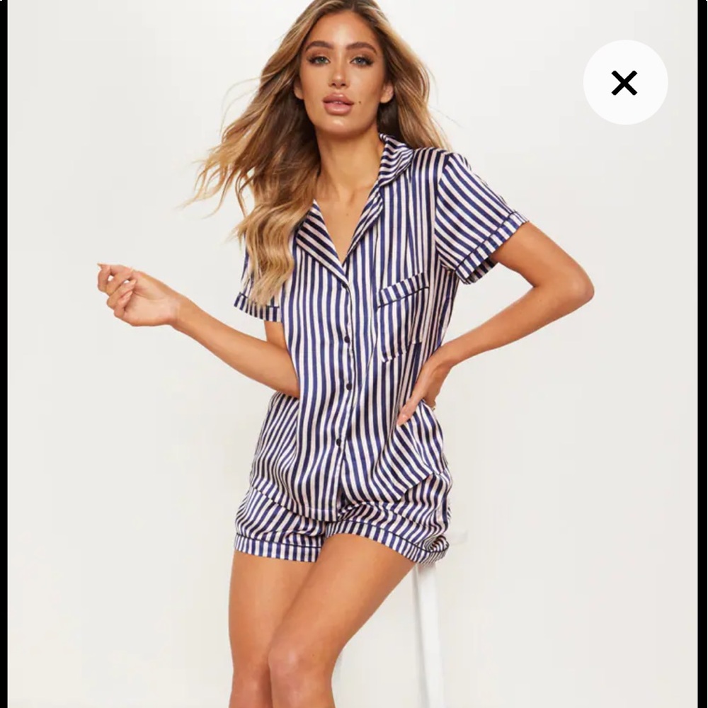 NWOT Pretty Little Thing satin PJ set